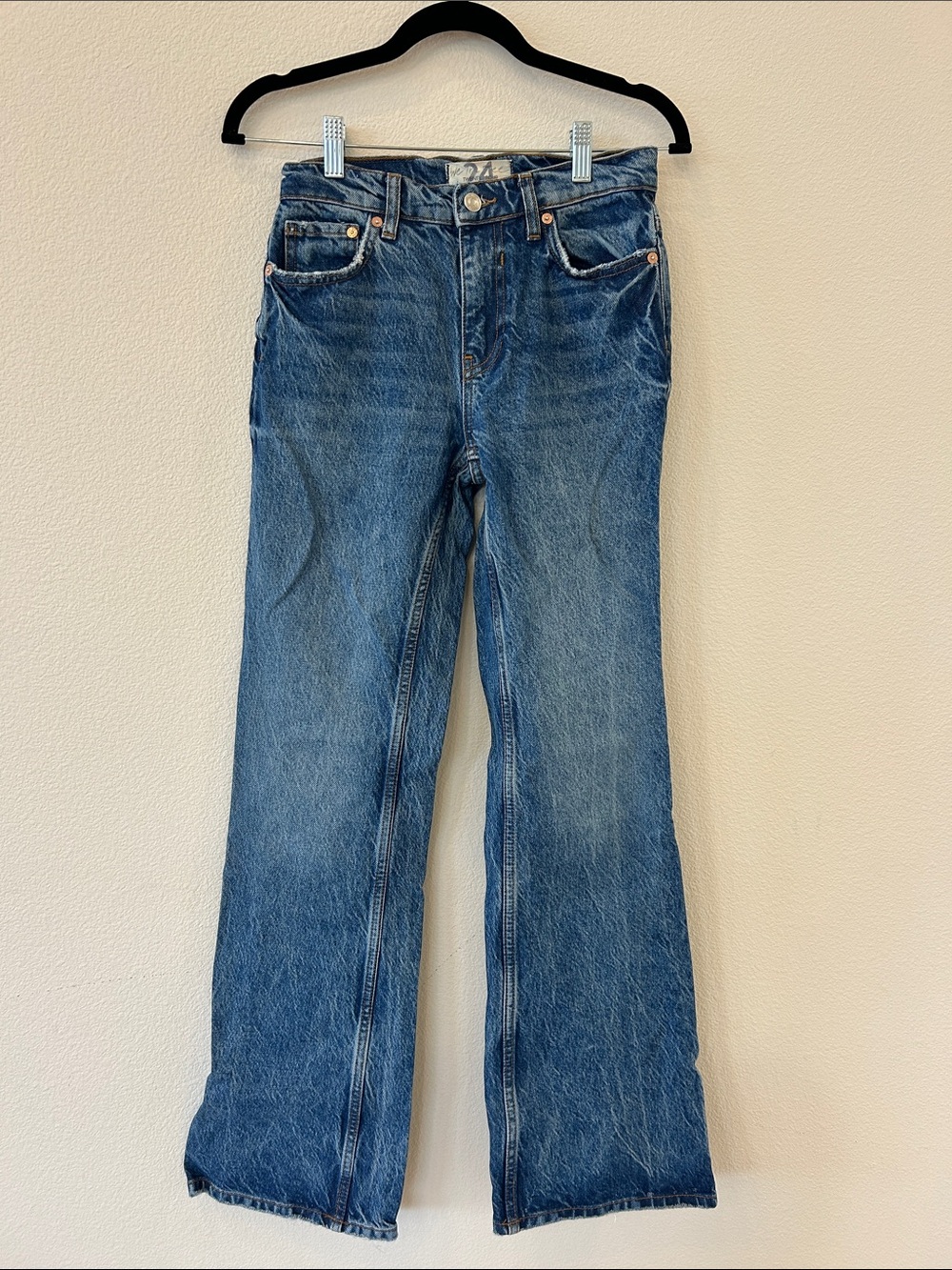 We The Free Women's Flare Jeans in Mid Blue